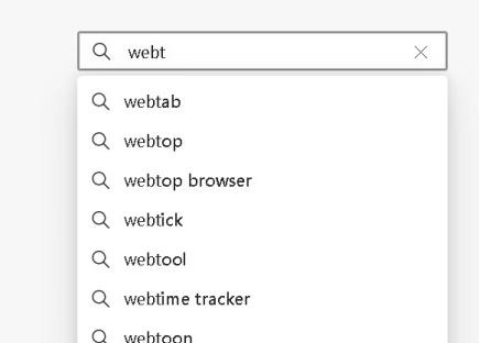 搜索webtab