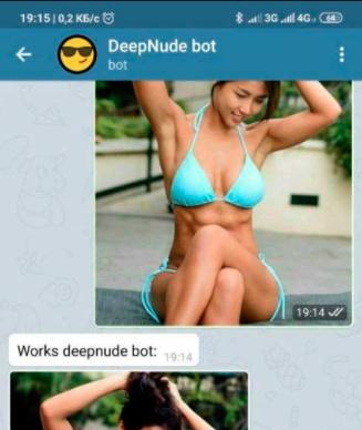 DeepNude在Telegram中的传播